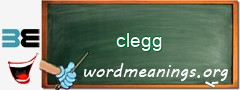 WordMeaning blackboard for clegg